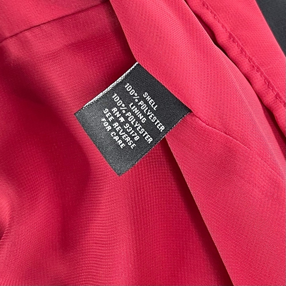 Premise Dresses Red Black Striped Shift Dress with Pockets Size 10 - Picture 8 of 11